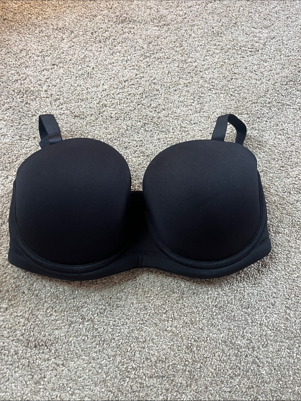 Wacoal 30DDD Convertible Black Moulded High Apex 3 Row 3Hook Bra EUC
